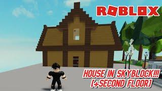 How to make an easy House #3 in | Roblox - Skyblock