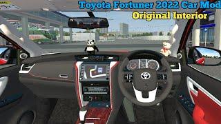 Toyota fortuner Original Interior Mod In Bussid game|| Revolz Modding