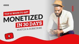 Top 10 Ways to Get 1000 Subscribers & 4000 Watch Hours in 30 Days! (Growth Strategy 2024)