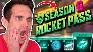 THE *NEW* SEASON 6 ROCKET PASS IS THE BEST EVER! (Rocket League Season 6 Item Showcase)