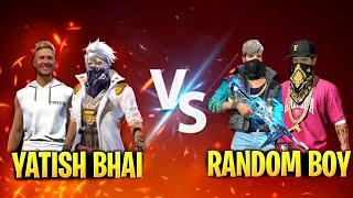 YATISH BHAI 2V2 RANDOM BOY CUSTOM ROOM CHALLENGE IN GARENA FREE FIRE 