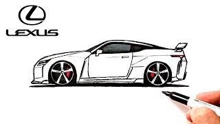 How to draw a Lexus | Ehedov Elnur