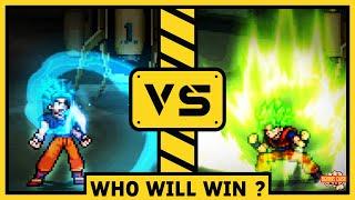 Goku SSJ Blue VS Goku SSJ Green |  Dragon Ball Super MUGEN | FIGHTERS CLASH