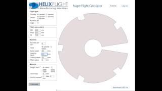 Auger Flight Design - Calculation program, Helix with Notches