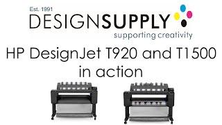 HP DesignJet T920 and HP Designjet T1500 in action - Design Supply