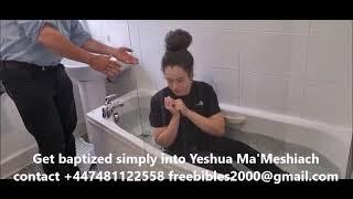 Get baptized simply into Yashua Ha'Meshiach, להיטבל בפשטות בישוע המשיח