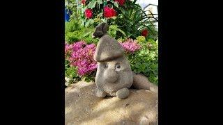 Гномы для сада из бетона. DIY.  Garden gnomes made of concrete.