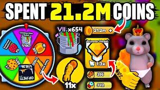 I Spent 21.2m Prison Coins On PRISON EVENT In Arm Wrestling Simulator (Roblox)!