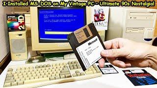 I Installed MS-DOS on My Vintage PC – Ultimate 90s Nostalgia!