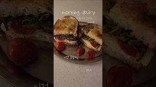 24/11/24 am6:00 새벽일기, 이건못참지 가지토마토 샌드위치,    #food #cooking #아침식단 #breakfast