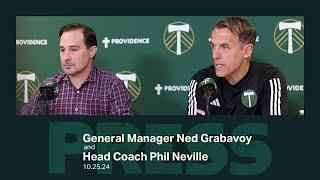 Ned Grabavoy and Phil Neville talk to media following 2024 MLS season