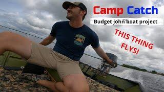 Budget Jon boat speed and prop test 35HP 14' Jon boat its FAST