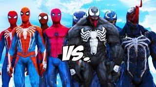 TEAM SPIDERMAN VS TEAM VENOM - EPIC BATTLE