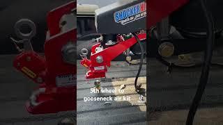 Nailed it - hooking up a #5thwheel to #gooseneck #airride kit on a #camper