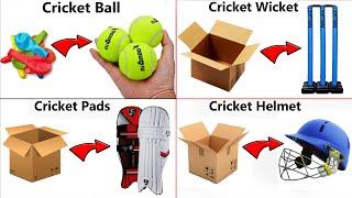 how to make cricket ball at home  | how to make cricket helmet | how to make cricket pad at home