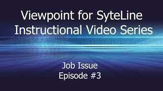 Nutech Systems Tutorial Series - Episode #3 Job Issue