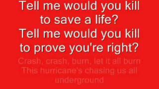 30 Seconds To Mars- Hurricane Lyrics