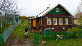 Cómo viven los rusos en un pueblo. Otoño en el norte de Rusia. Vecinos del pueblo