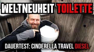 AB SOFORT VERFÜGBAR: Weltweit 1. Diesel-Toilette! CINDERELLA TRAVEL DIESEL im Dauertest.