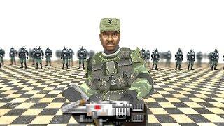 Sgt. Johnson w/ BFG9000 takes on 100 Metrocops in Garry’s Mod