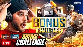 BGMI INTENSE BONUS CHALLENGE FOR UC , BGMI LIVE W IPREEET