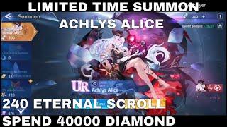 LIMITED TIME SUMMON | ACHLYS ALICE  ► Mobile Legends: Adventure