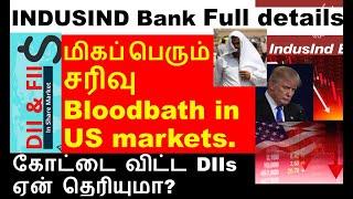 மிகப் பெரும் சரிவு Bloodbath in US markets | NSDL IPO details Indusind bank share received RBI data