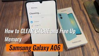 Samsung Galaxy A06: How to CLEAR CACHE and Free Up Memory