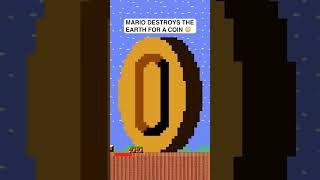 Mario destroys Earth for one Coin  #shorts #mario