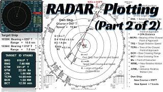 Radar Plotting (Part 2 of 2): Collision Avoidance | Determine New Course & Speed | Mx, NRML, ADRML