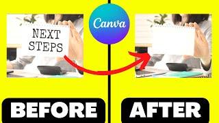 How to Remove Text from an Image in Canva