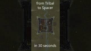 Rimworld Tribal to Spacer Timelapse