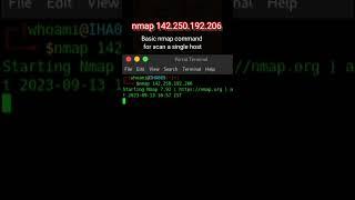 Basic Nmap Scanning | IHA089 #nmap #linux #cybersecurity #hacking