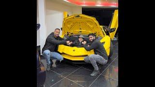 Man in a lamborghini boot!! ABDU ROZIK Visits HQ #abdu_rozik #exclusiveautos #lamborghini #aventador