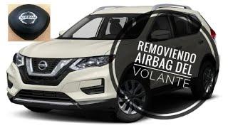 2017 Nissan Rogue removiendo bolsa de aire del volante (remove airbag steering wheel)