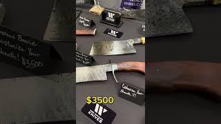 The most expensive knife at Blade Show Atlanta 2024. I am shocked how expensive the knives can get.