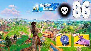 86 Elimination Solo Vs Squads "Zero Build" Gameplay Wins (NEW Fortnite Chapter 6 PC)