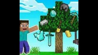 minecraft but tree leaves drop op loot mood play in live