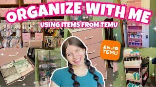 ORGANIZE WITH ME | TEMU ORGANIZATION HAUL | NESTING & BABY PREP | NURSERY ORGANIZATION