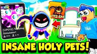 I Got Traded INSANE HOLY PETS In Tapping Simulator!!