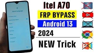 Itel A70 A665L FRP Bypass Android 13 Without PC | Itel A70 Bypass FRP Google Account | New Method