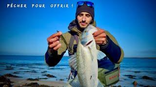 PÊCHER pour OFFRIR ! Je cueille un BAR au Red Pepper !!! ( Pêche du bar au leurre du bord )