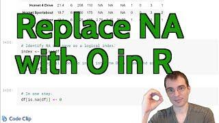 Replace NA with 0 in R