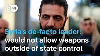 Syria post-Assad: New leader dissolves rebel factions | DW News