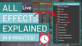 ALL Ableton Audio Effects EXPLAINED (in ONLY 8 Minutes) 