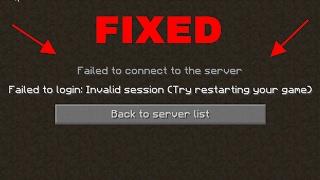 How To Fix Failed To Login:Invalid Session(try restarting your game)!!