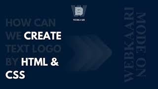 THE BEST WAY TO CREATE LOGO BY HTML & CSS !