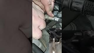 Disconnect a fuel line hose in your car #shorts