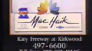 Mac Haik Chevrolet Commercial from 1990