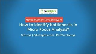 Learn LoadRunner Series - How to identify bottlenecks in Micro Focus Analysis? Part 1